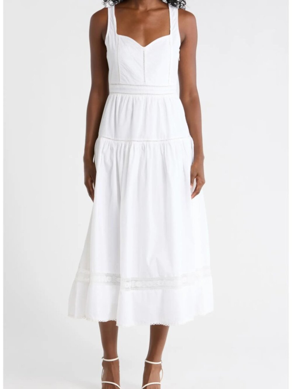 Maisie Cotton Poplin Midi Dress - L